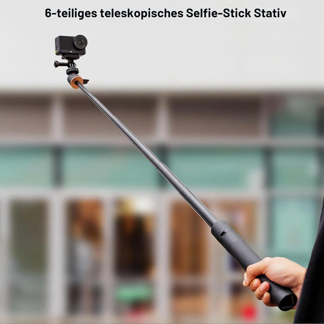 120 cm Stativ & Selfie-Stick für DJI Osmo Action 6, erweiterbares Selfie-Stick-Stativ, kompatibel mi