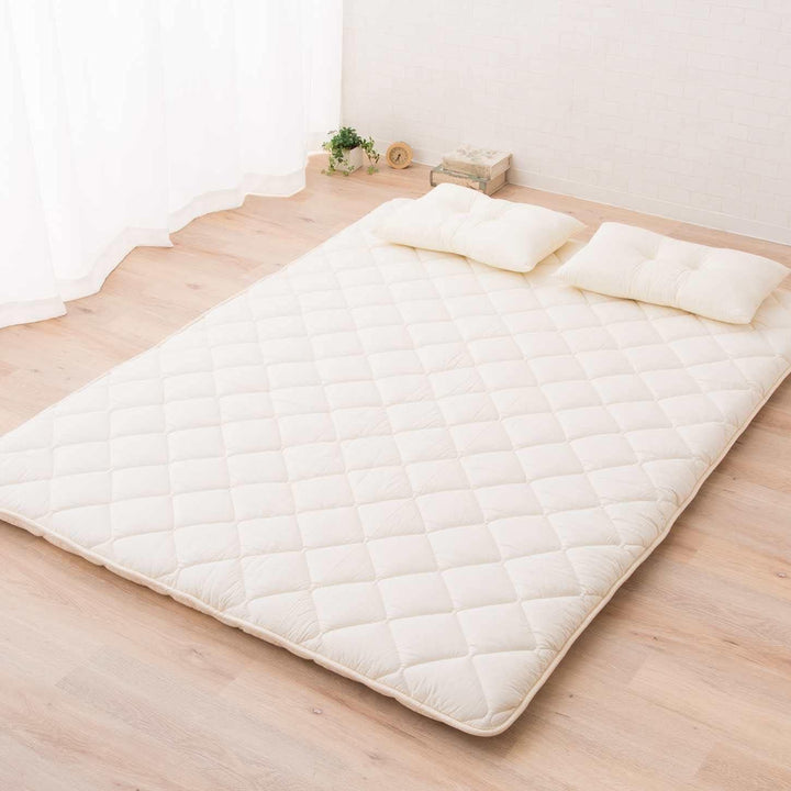 EMOOR Japanische Faltbarer Futon Matratze Set (Matratze, Bettdecke und Kopfkissen), 160 x 200 cm, He
