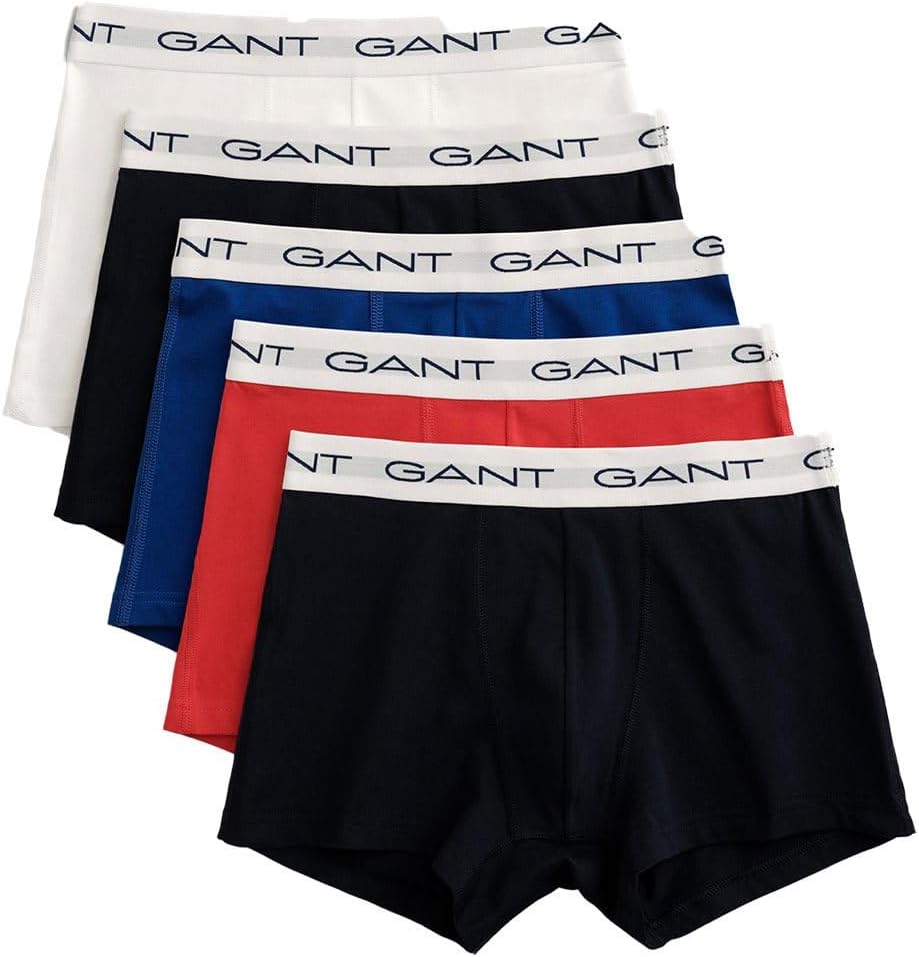 GANT Herren Trunk 5ER Pack XXL Multicolor, XXL Multicolor