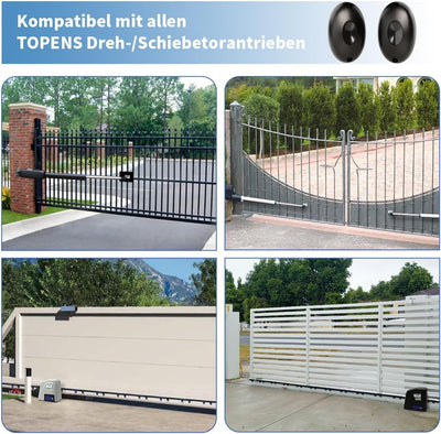 TOPENS TC102 Lichtschranke Infrarot Sensorsystem Einfahrtssensor für Torantriebe Zugangskontrolle Si