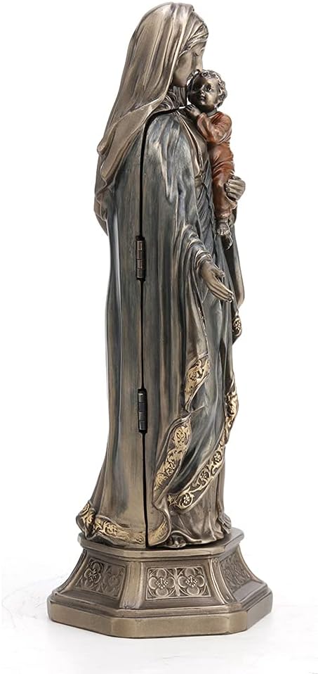 Veronese Design 19,5 cm hohe Madonna und Jesuskind, Triptychon, religiöses Dekor, Geschenk, kaltgego
