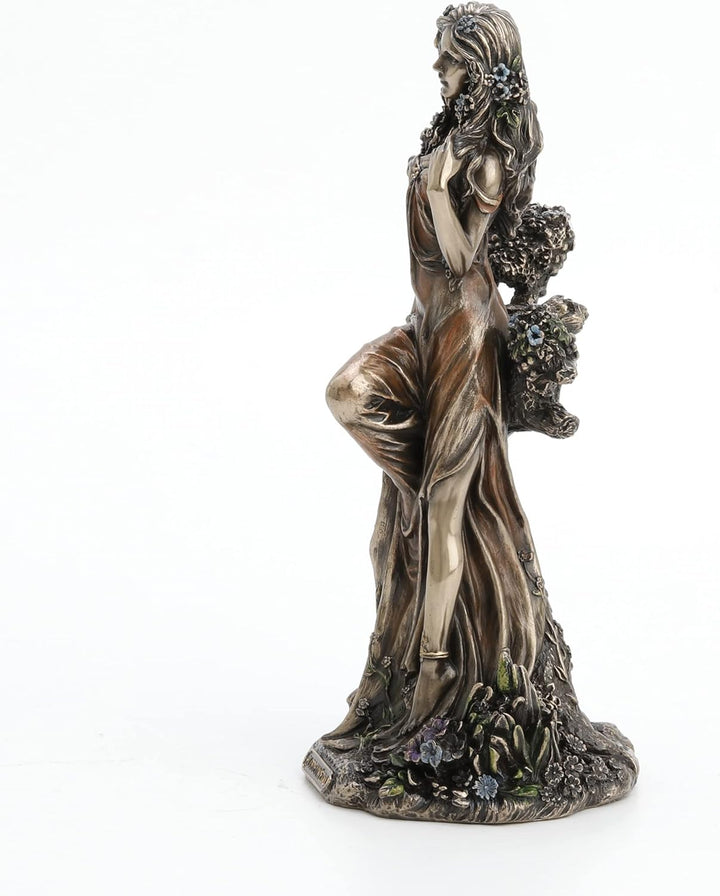 Veronese Design Blodeuwedd Keltische Göttin des Frühlings und der Blumen, kaltgegossenes Kunstharz,