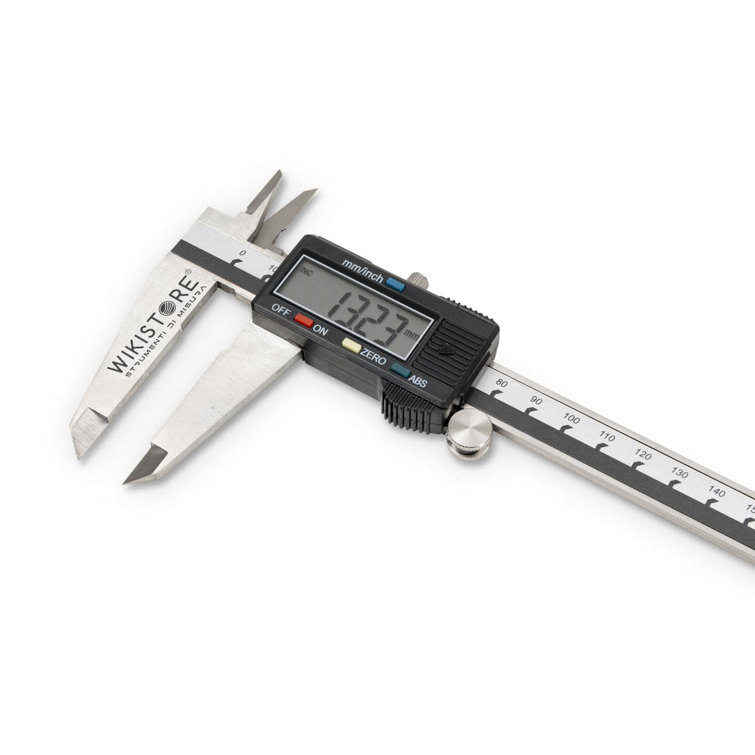 WIKISTORE TASCHEN Caliper 0-300 mm with 4 Functions, Analogue Brake Caliper 50 Jaws, Steel Saddle La