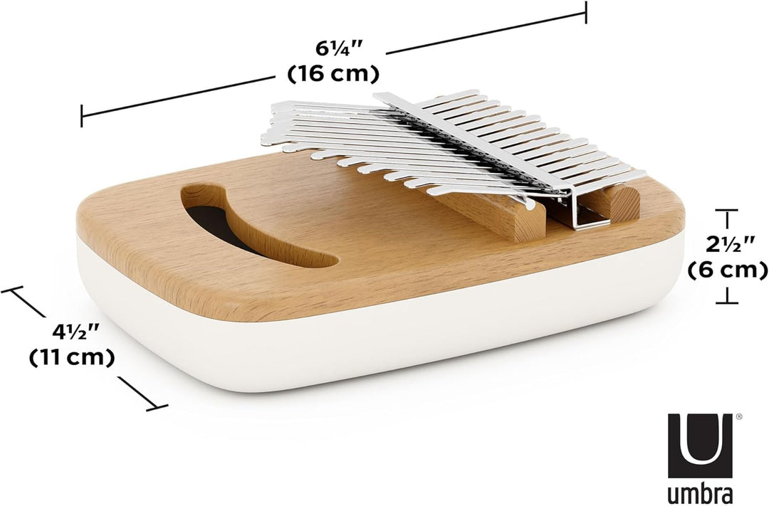 Umbra Strumba Kalimba Daumenklavier mit 15 Tasten, tragbares Fingerklavier, Dekoratives Musikinstrum