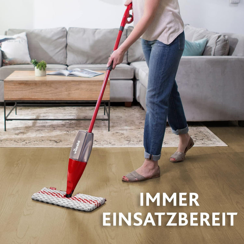 Vileda 1-2 SPRAYmax Sprühwischer Set - Bodenwischer mit Sprühfunktion - Spray Mop für schnelle & ein