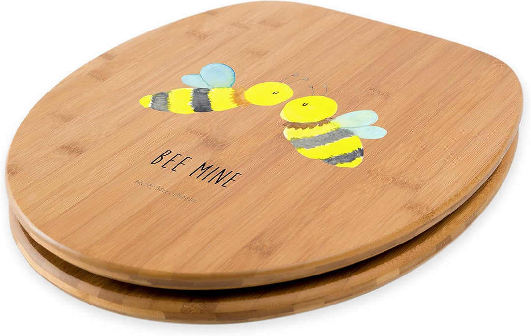 Mr. & Mrs. Panda Motiv WC Sitz Biene Liebe - Geschenk, Wespe, Klodeckel, Klobrille, Toilette, WC-Sit