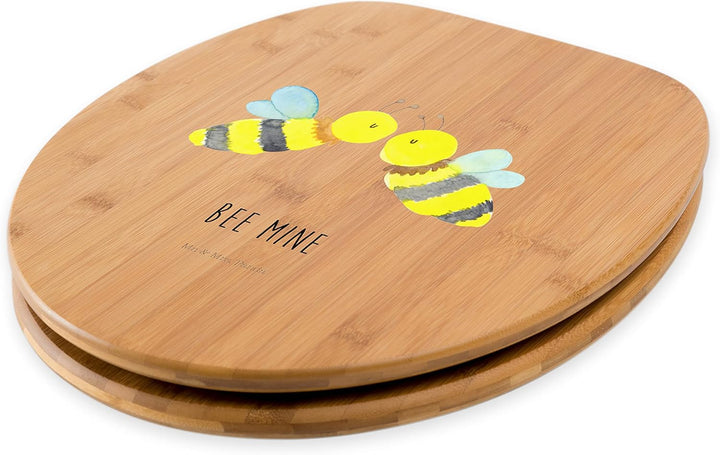 Mr. & Mrs. Panda Motiv WC Sitz Biene Liebe - Geschenk, Wespe, Klodeckel, Klobrille, Toilette, WC-Sit