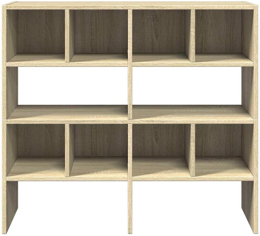 vidaXL Schuhregale 2 STK. Stapelbar Sonoma-Eiche 89,5x30x40 cm, Schuhaufbewahrung, Schuhorganizer, S