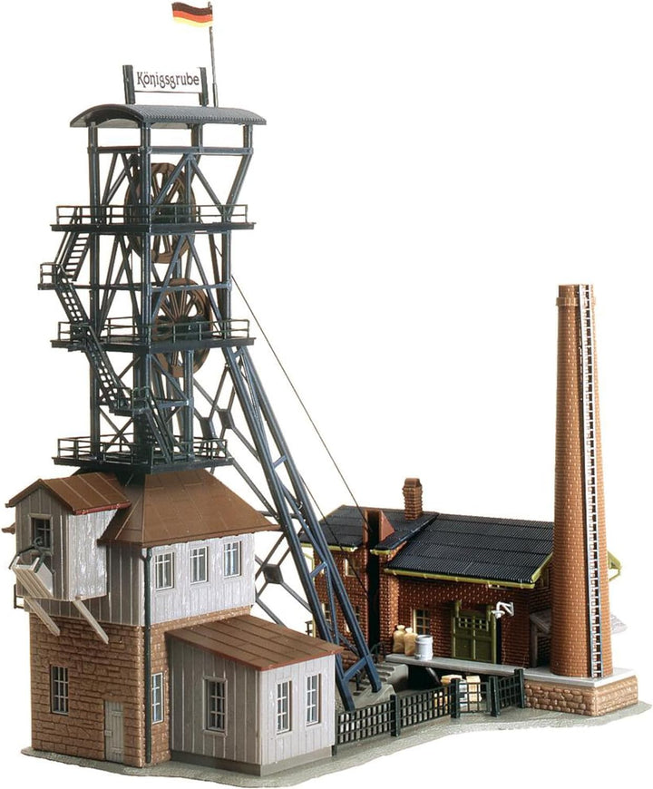 FALLER Förderanlage Königsgrube Modellbausatz mit 209 Einzelteilen 174 x 118 x 184 mm I Modelleisenb