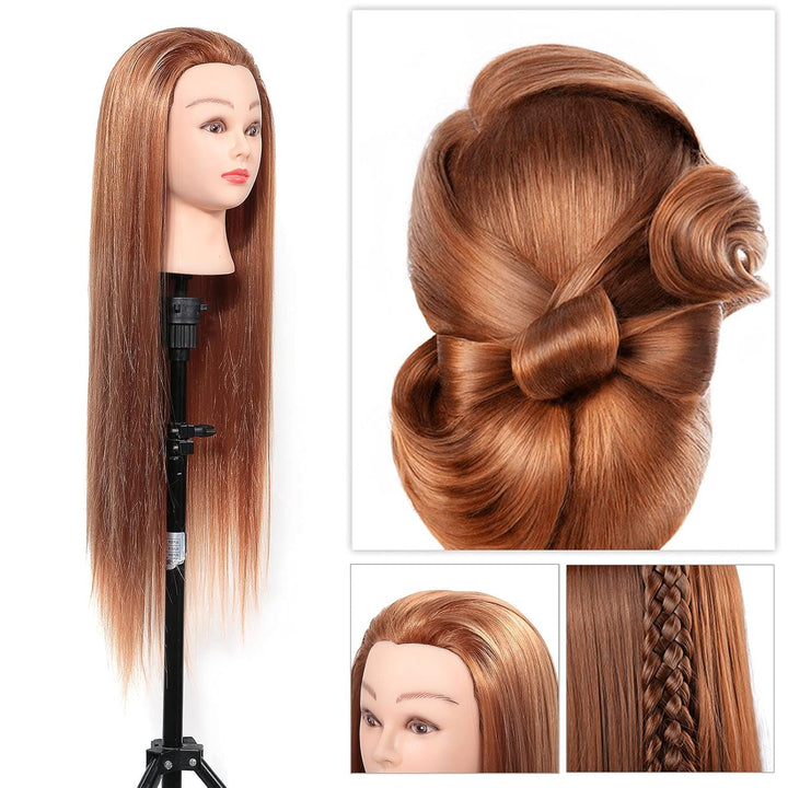 Haar Training Kopf Schaufensterpuppe Kopf Synthetische Faser Schaufensterpuppe Kopf Friseur Training