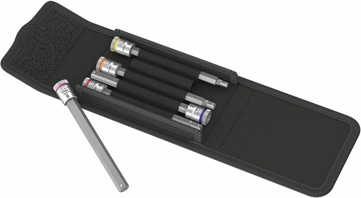Wera 05003345001 8740 A HF 1 Zyklop Bitnuss-Satz mit 1/4"-Antrieb, mit Haltefunktion für Innensechsk