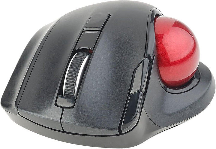 Mod-it Trackball Maus: Kabelloser Funk-Laser-Trackball mit 5 Tasten und Scrollrad, 1.200 DPI (PC Mau