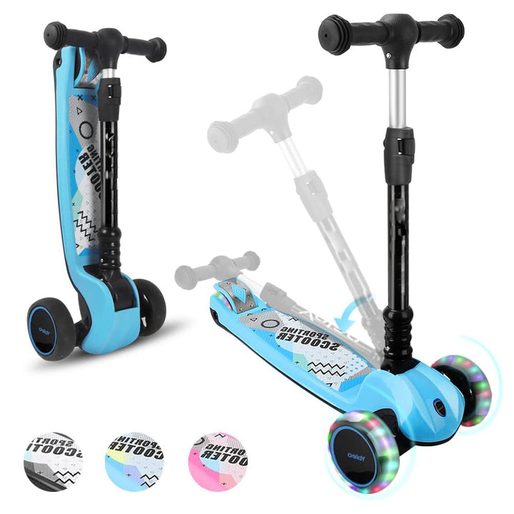 Kinder Roller, der Sichere Roller Kinder 3 Jahre, 4 Höhenverstellbare, Faltbar Lenker, 50 kg Belastb