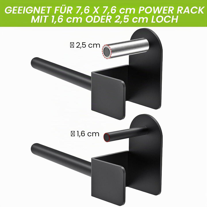 Kipika Hantelscheibenhalter für 2x2 und 3x3 Power Rack - Power Rack Aufsatz für Hantelscheiben - Pas
