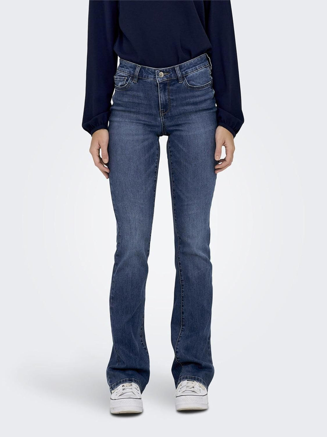 ONLY Female Flared fit Jeans ONLROSE Mittlere Taille Ausgestellt Jeans XS / 32L Medium Blue Denim, X