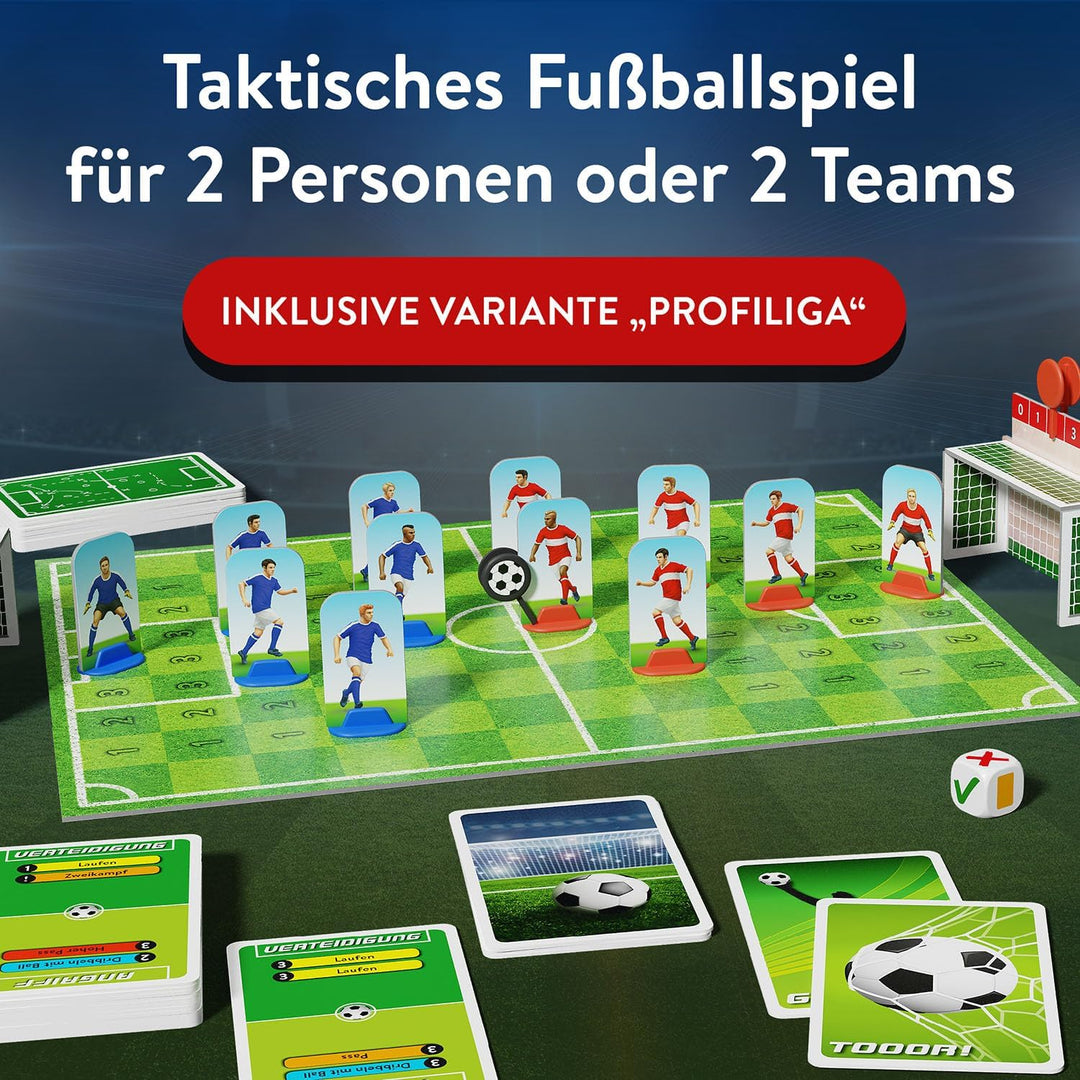 KOSMOS 684563 Kicker Fussball Duell - Macht euer Spiel! Taktisches Fussball Brettspiel für 2 Persone