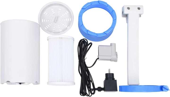 Gecheer Pool Einhängeskimmer mit Pumpe 1700 L/h + Adapter, verstellbare Halterung, Abnehmbarer Korb