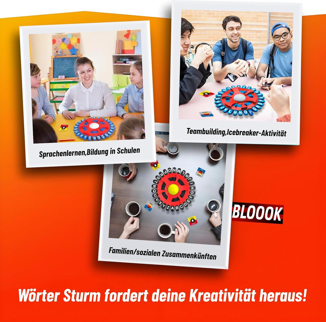 Wörter Sturm Spiel,Brettspiele,Wörterspiel Erwachsene Kinder,Gesellschaftsspiele,Spiel des Jahres,Fa