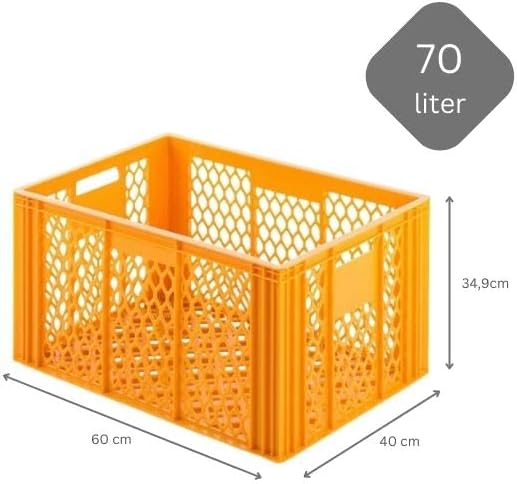 PROREGAL CHEFGASTRO SuperSparSet 3x Eurobehälter Bäcker- & Konditorenkasten | HxBxT 34,9x40x60cm | 7