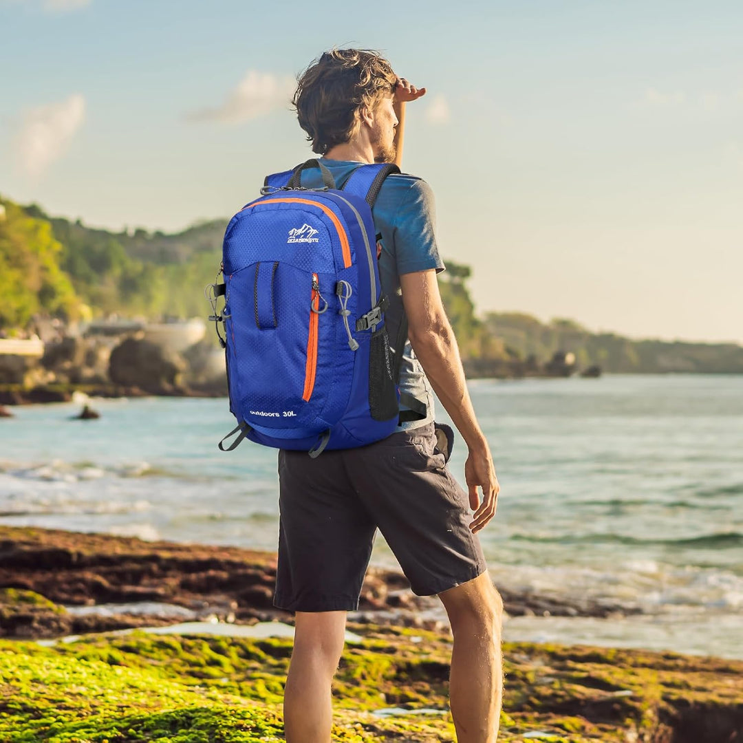 30L Wanderrucksack Herren Damen Reiserucksack Wasserdicht Rucksack Outdoor Trekkingrucksack Leicht G