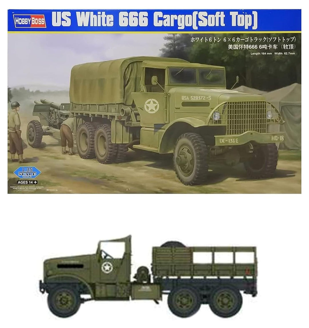 Hobby Boss 83802 Modellbausatz US White 666 Cargo (Soft Top)