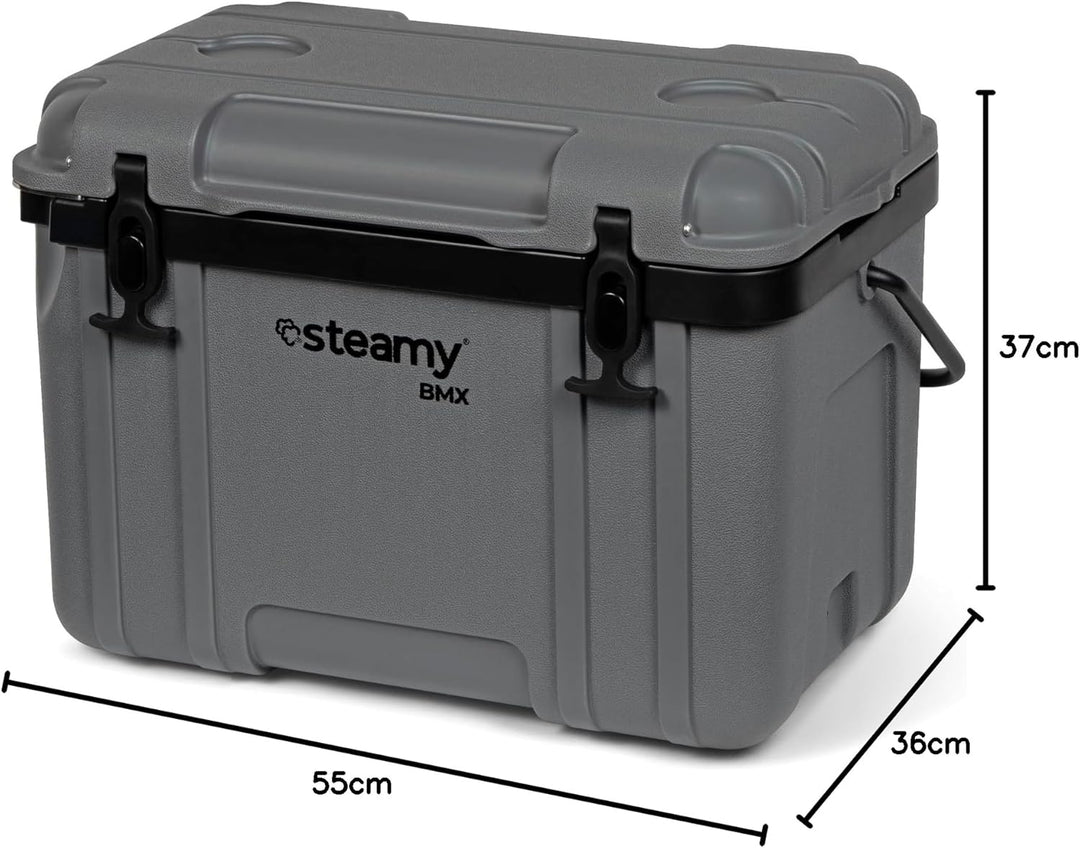 Steamy Outdoor BMX 26 Kühlbox 55 x 36 x 37 cm (l x b x h) Grau, 55 x 36 x 37 cm (l x b x h) Grau