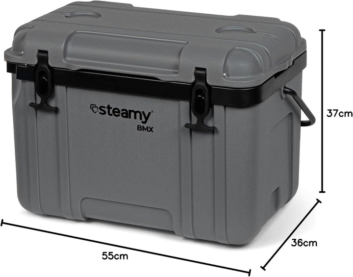 Steamy Outdoor BMX 26 Kühlbox 55 x 36 x 37 cm (l x b x h) Grau, 55 x 36 x 37 cm (l x b x h) Grau