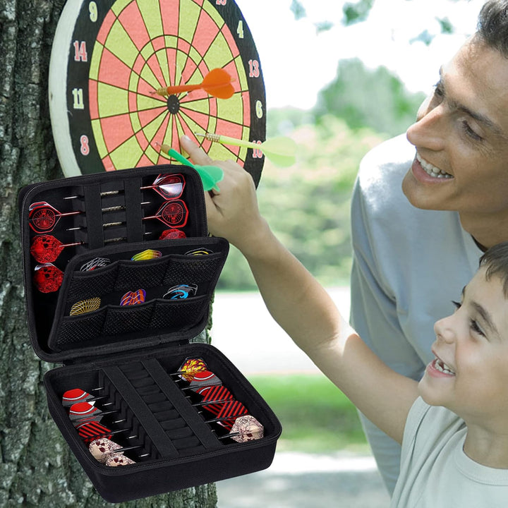 co2CREA Harte Eva Dart-Hülle für 20-Stahl Spitze oder weiche Spitze, Tragetasche mit Mesh-Taschen Sc