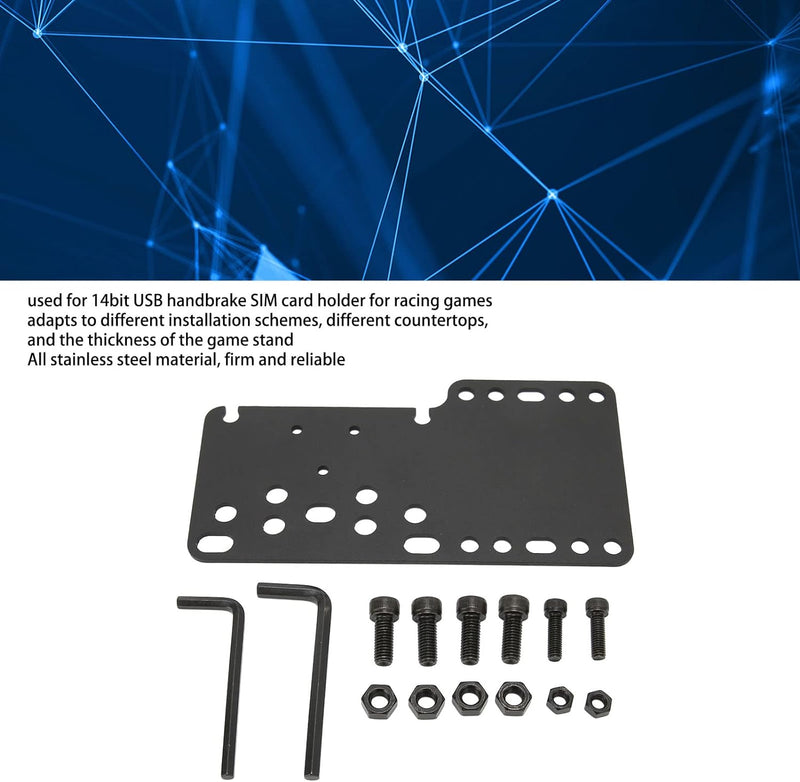 Zunate USB-Handbremse, 14-Bit-USB-Spiel-Handbremse, SIM-Kartenhalter für Rennspiele G27 G25 G29 T500