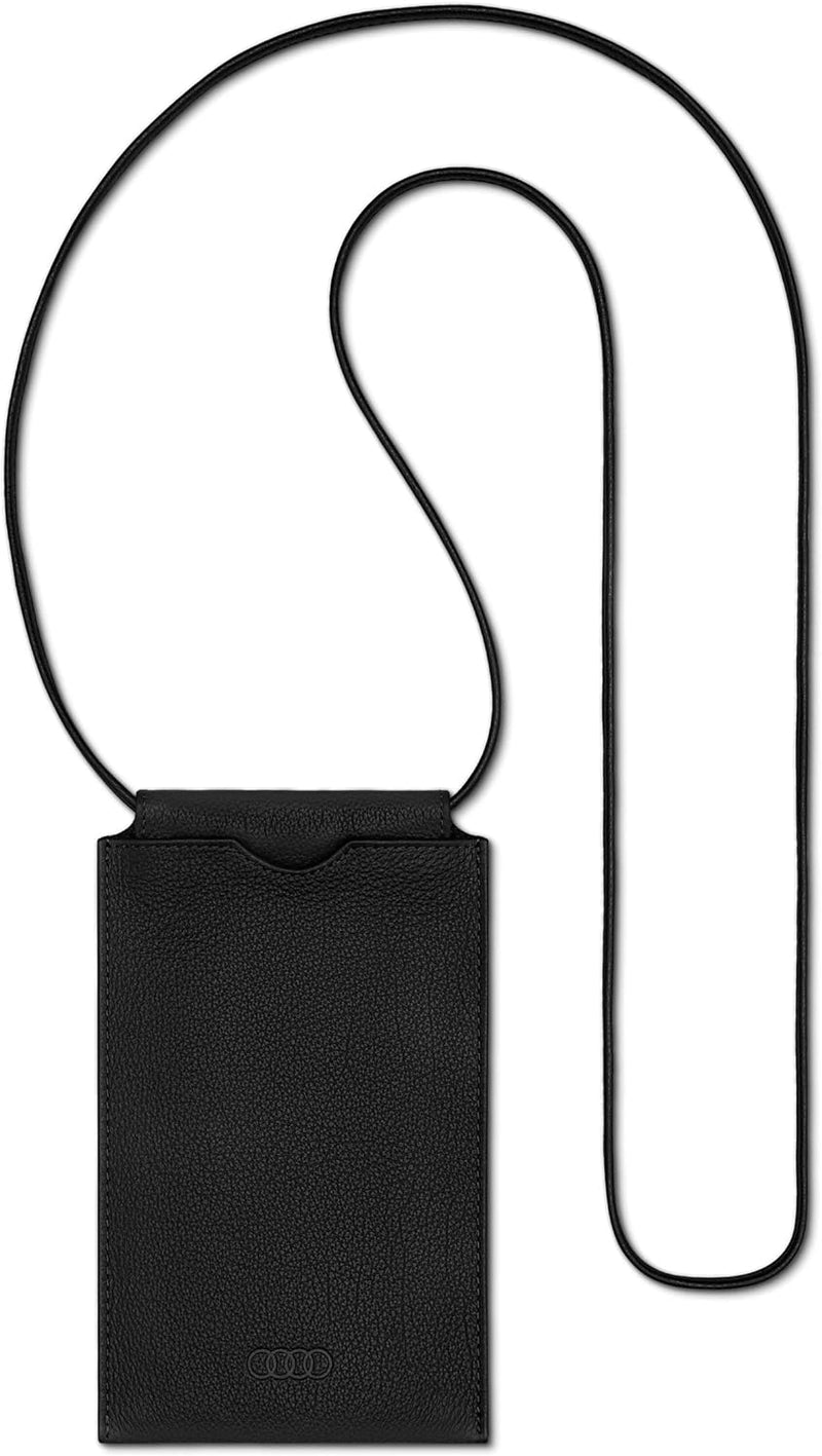 Audi collection 3152101410 Smartphone Tasche Leder Handy Hülle Case, schwarz