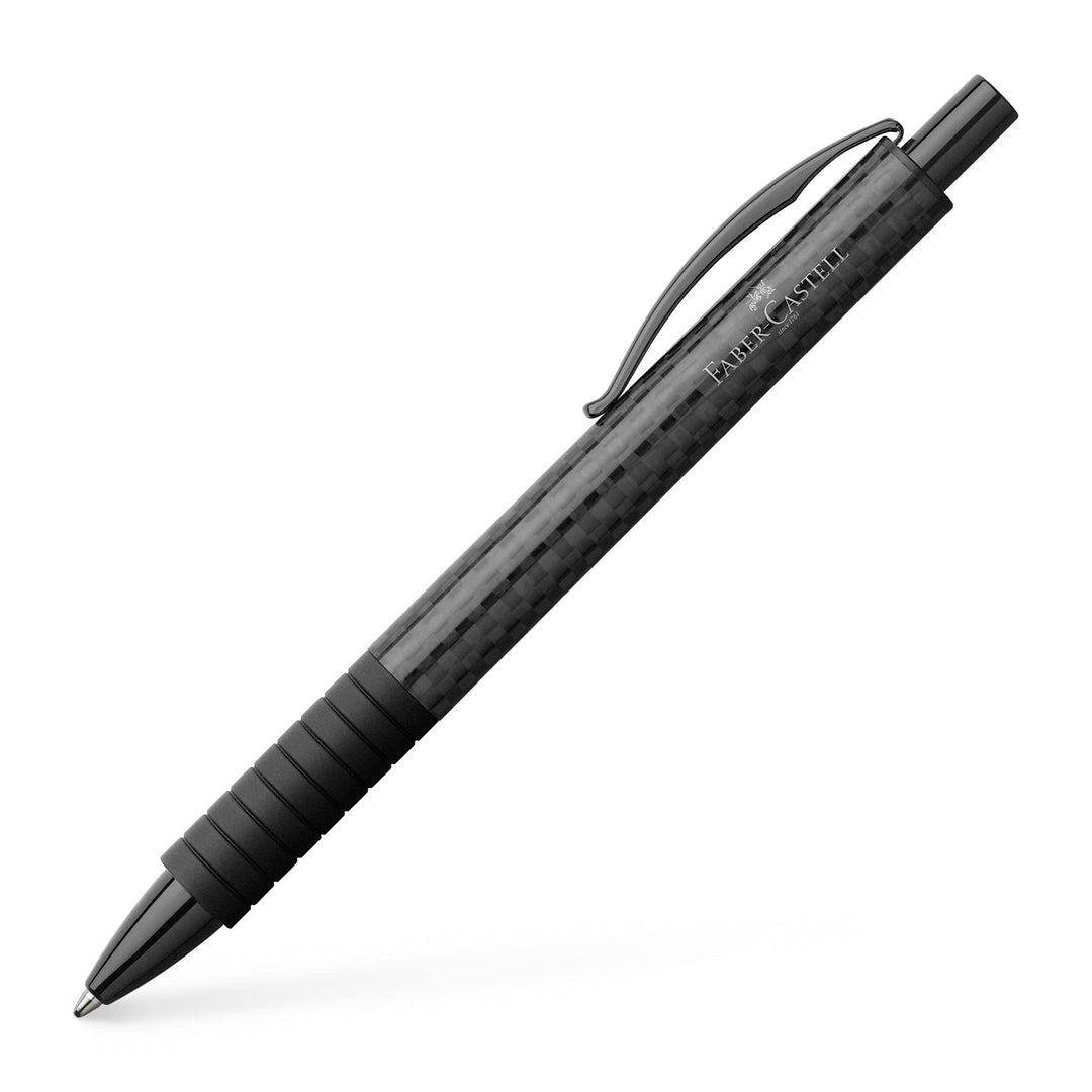 Faber-Castell 148888 - Kugelschreiber Basic Black Carbon, Mine B, schwarz schwarz carbon Kugelschrei