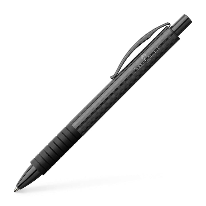 Faber-Castell 148888 - Kugelschreiber Basic Black Carbon, Mine B, schwarz schwarz carbon Kugelschrei