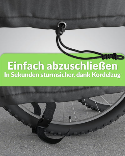 RELAWI Universal Fahrradanhänger Abdeckung als Regenschutz und Sonnenschutz für Thule, Croozer Qerid