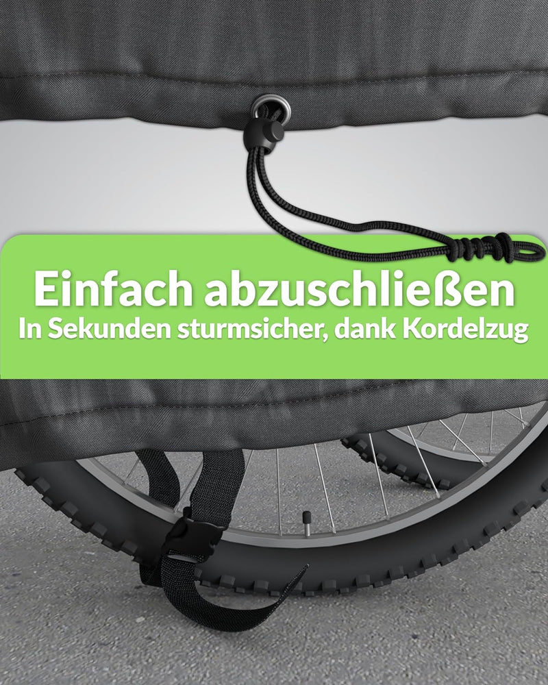 RELAWI Universal Fahrradanhänger Abdeckung als Regenschutz und Sonnenschutz für Thule, Croozer Qerid