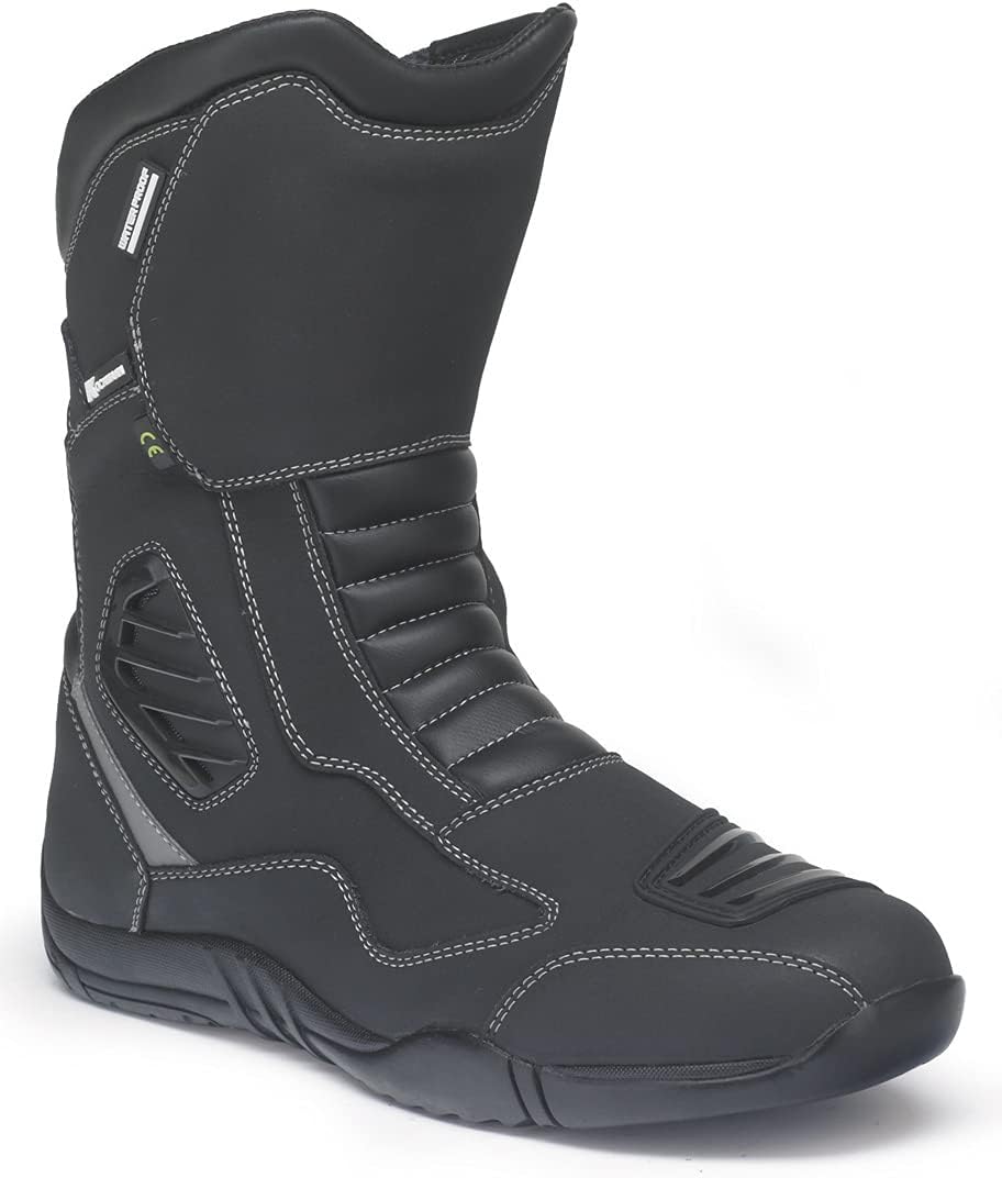 Kochmann Zyklon wasserdichte Motorradstiefel 44 EU Schwarz, 44 EU Schwarz