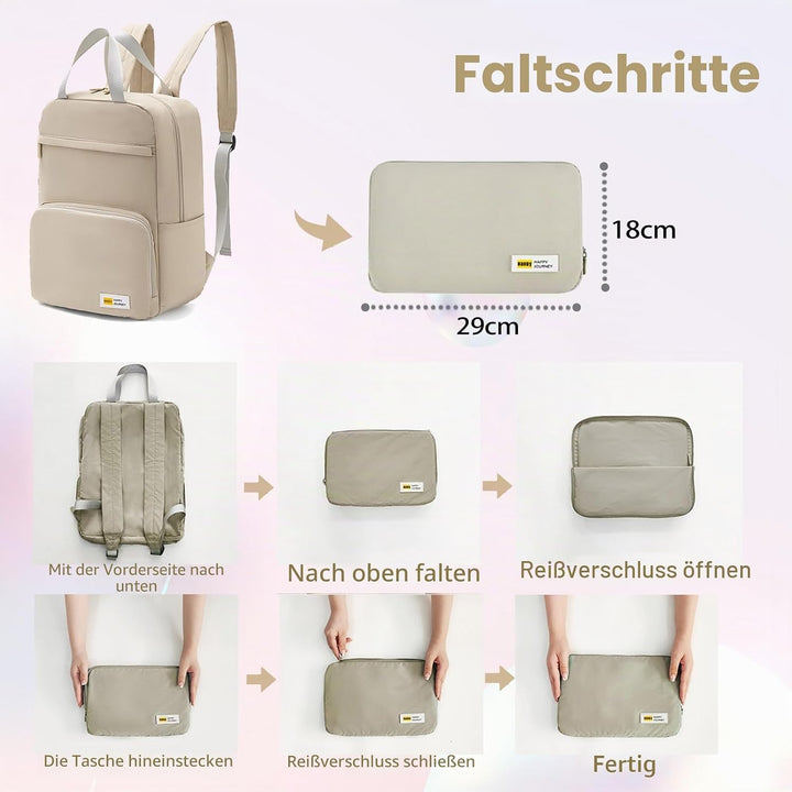 Faltbarer Handgepäck Rucksack 40x30x15cm British Airways Air France Ultraleicht Reiserucksack 20L Ul