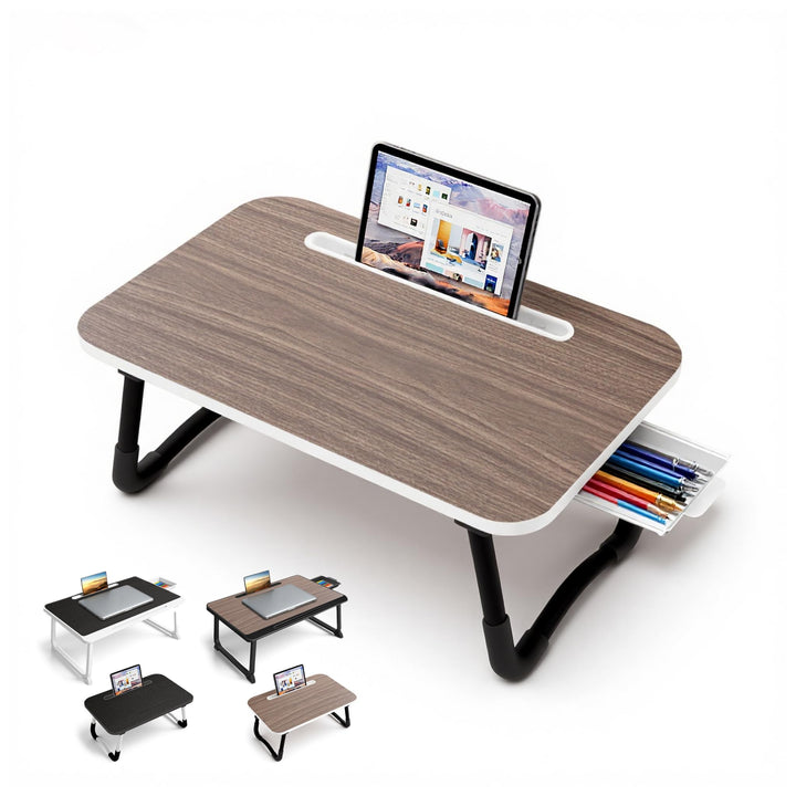 Small Laptop Bett Schreibtisch, Laptoptisch 48 × 30 cm für Frühstück im Bett, Arbeit, Homeoffice, La