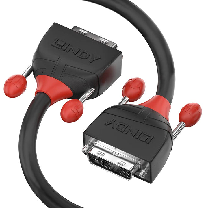 LINDY 36255 1m DVI-D Single Link Kabel, Black Line 1m Black Line, 1m Black Line