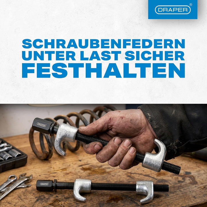 Draper 14173 Federspanner 2 Stück, Silber