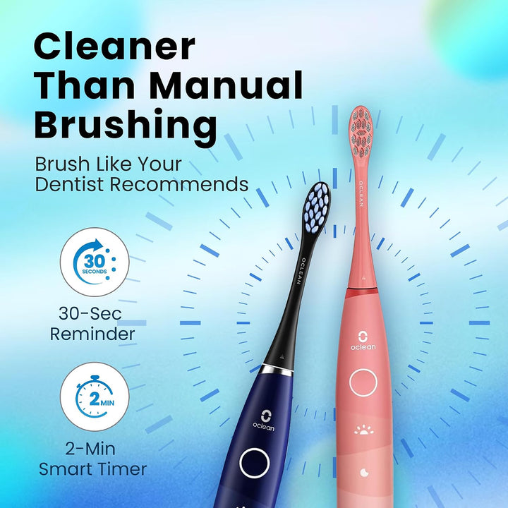 Oclean Find Duo Set Elektrische Zahnbürste, 2er Electric Toothbrush mit 5 Modi, Schallzahnbürste mit