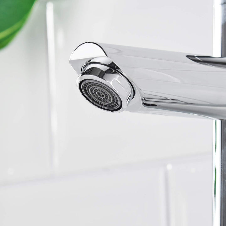 AIMADI Infrarot Sensor Wasserhahn Automatisch Mischbatterie Induktion Badarmatur Waschtisharmatur Ha