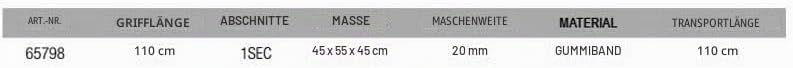 DAM FLOATING LANDING NET XL 110CM 1P 45X55X45CM 20MM 110CM