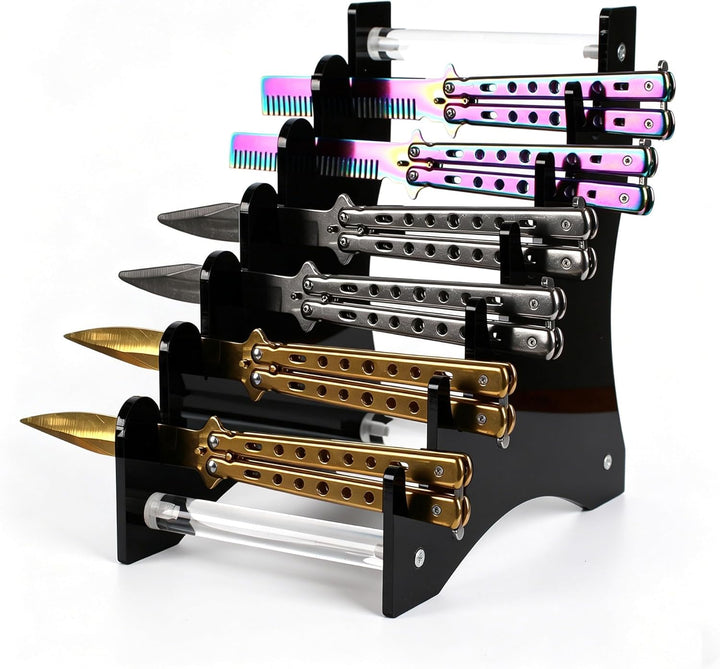 Messerhalter, Messerständer, Messervitrine, Sammelmesserständer, Messersammelständer, Taschenmesser