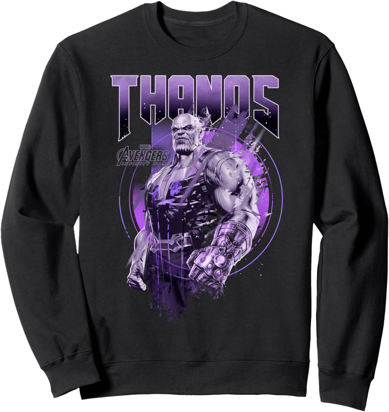 Marvel Avengers: Infinity War Thanos Purple Hue Portrait Sweatshirt