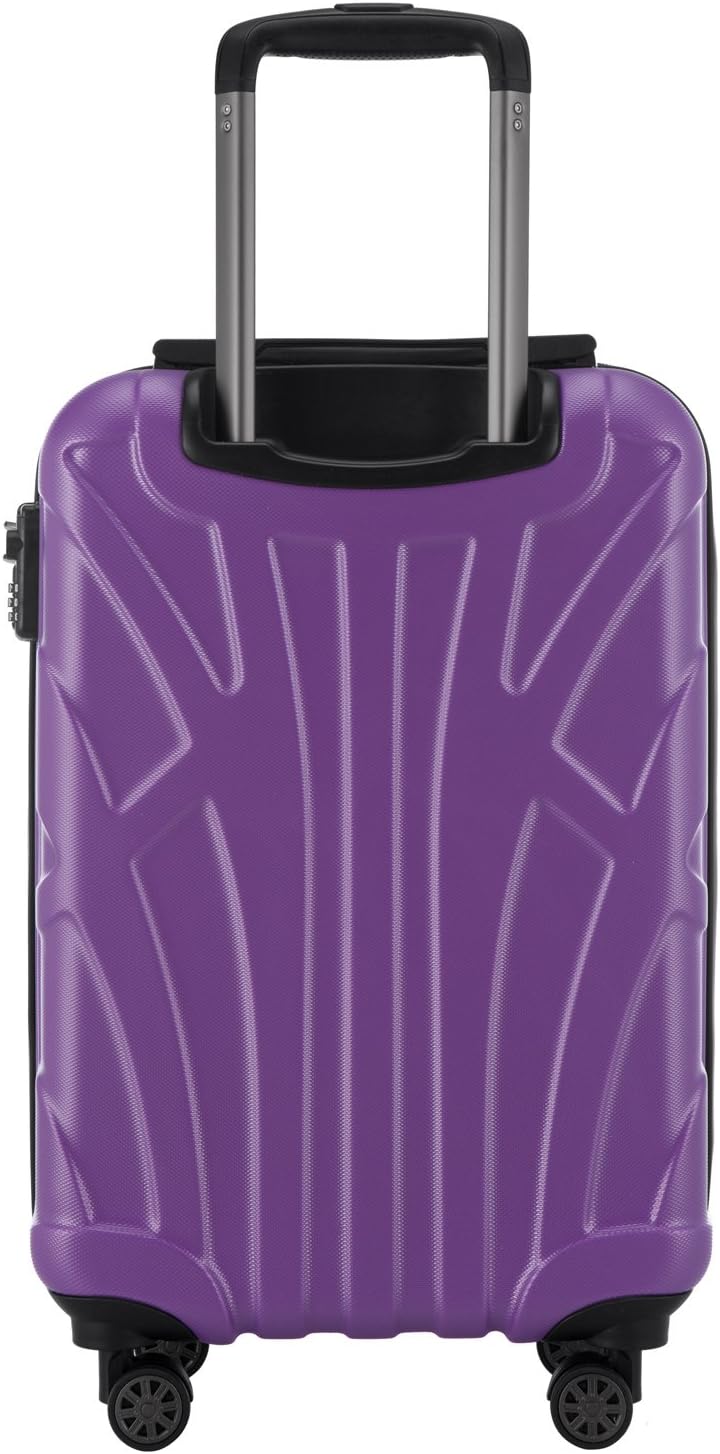 suitline Handgepäck Hartschalen-Koffer Koffer Trolley Rollkoffer Reisekoffer, TSA, 55 cm, ca. 34 Lit