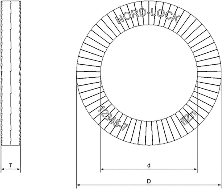 Nord-Lock 1218 Si-Scheiben NL 5sp zinklamellenbeschichtet (200-er Pack) NL 5 mm, NL 5 mm