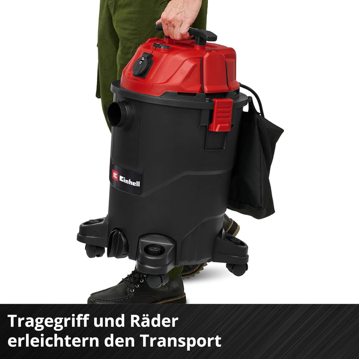 Einhell Nass-Trockensauger TC-VC 3055 A (850 Watt, 190 mbar Saugleistung, Automatiksteckdose, 30 L A