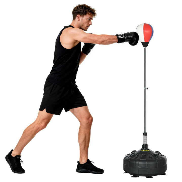 SPORTNOW Punchingball, Boxsack 147-165 cm höhenverstellbarer Standbox-Trainer, Standboxball für Trai