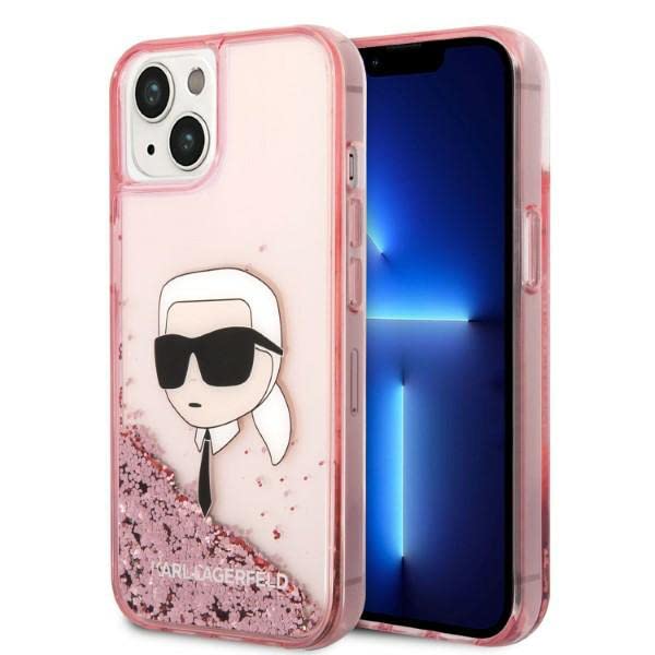 KARL LAGERFELD KLHCP14MLNKHCP Hülle für iPhone 14 Plus 6,7" rosa hardcase Glitte