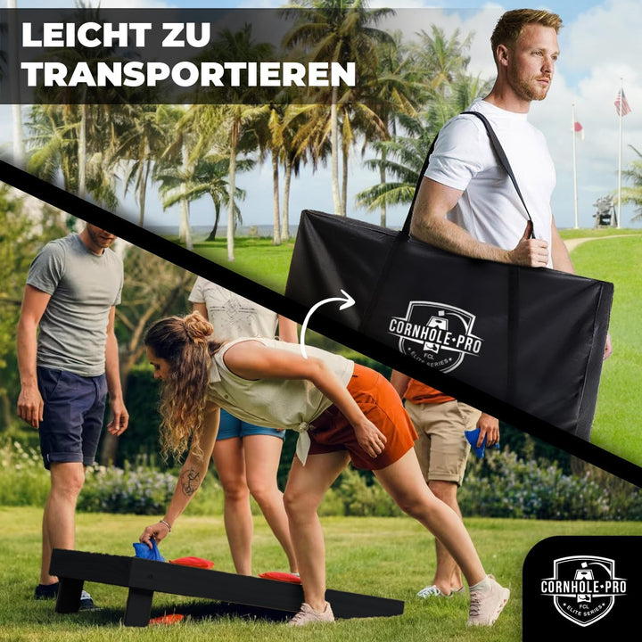 Original Offizielles Cornhole | Amerikanisches Cornhole | Einfach zu transportieren | Offizielle Abm